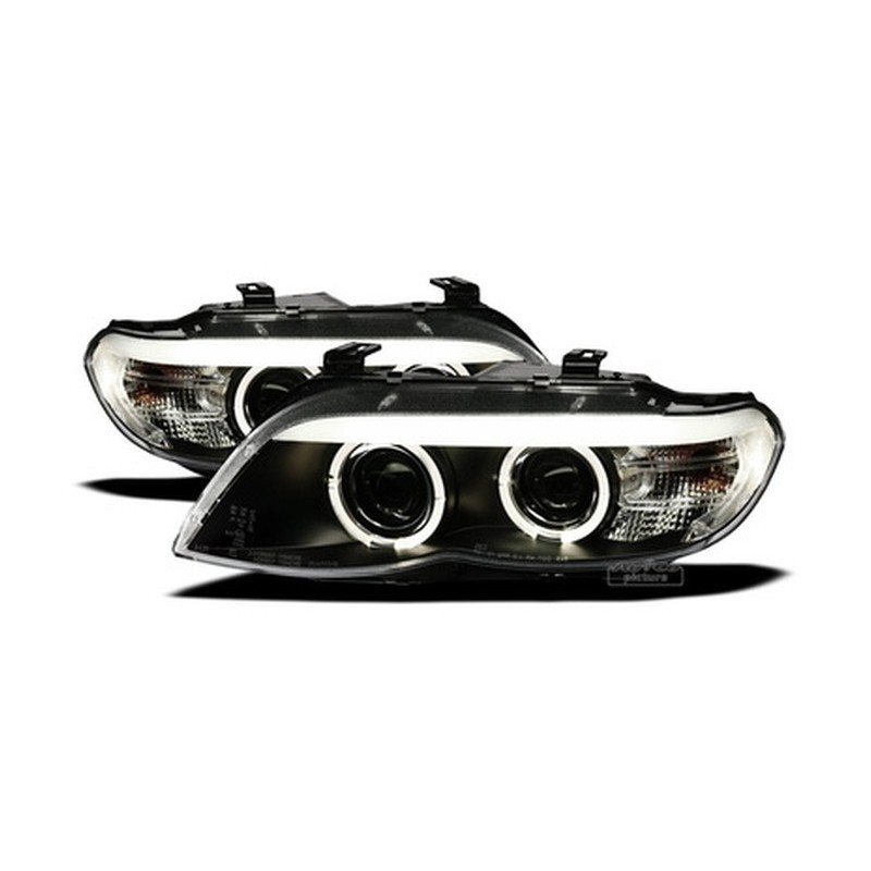 Kit 2 LED Angel Eyes Pour BMW X5 E53 (2004-2006) - Anneaux Lumineux Pour Phares, Remplacement Style