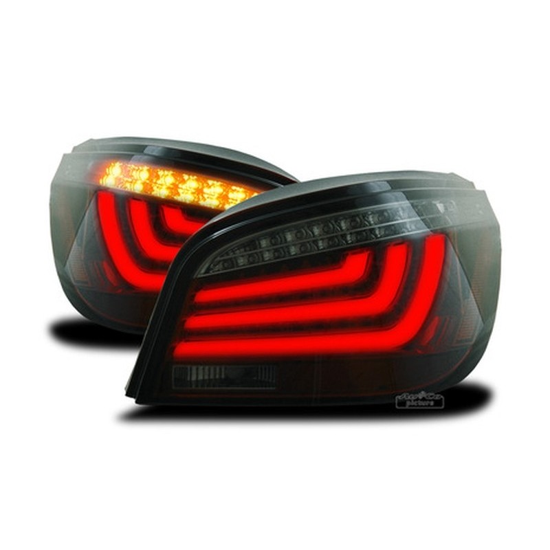 2 FEUX ARRIERE A LED ROUGE FUME BLACK V1 BMW SERIE 5 E60 530 i