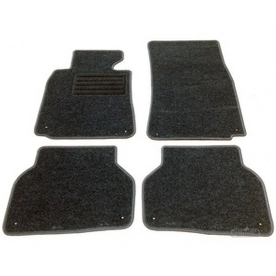 Tapis Sur Mesure BMW E39 Série 5 Berline & Touring (1997-2003) – 5 Pièces Velours Premium + Broderie Logo