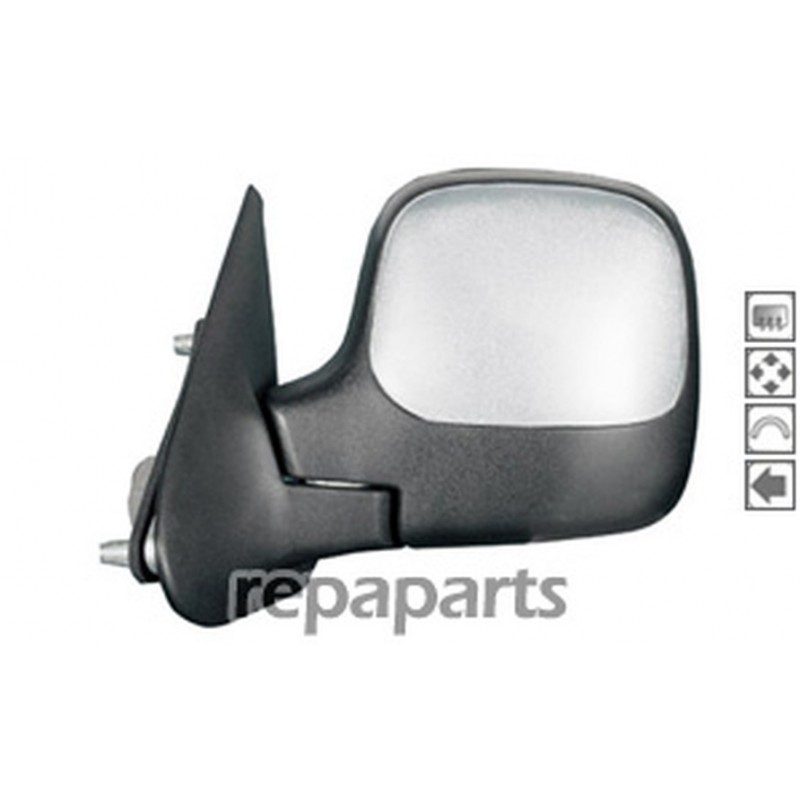 Coques Rétroviseurs Citroën Berlingo 2008-2018 - ABS Argent - Protection Anti-Rayures - Installation Facile