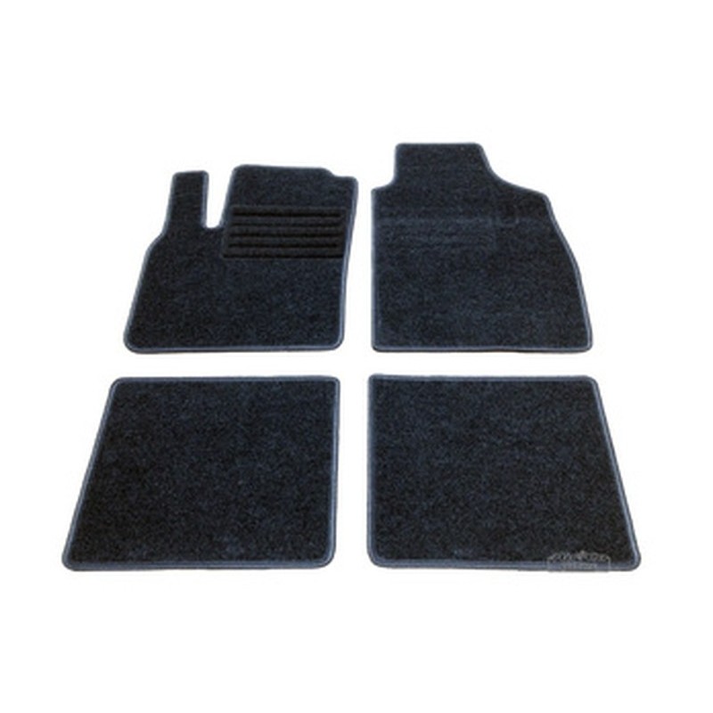 Tapis Caoutchouc Voiture Tapis De Sol Fiat Panda II 169 2003-2011 - Sur Mesure - Talonnette Caoutchouc - Lot 4 Pièces Tapis Sol Fiat Panda