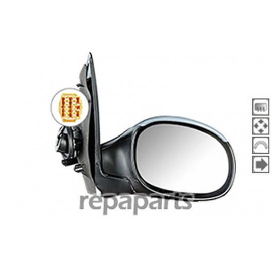 Rétroviseur Droit PEUGEOT 206 - Référence 96766540XX - Occasion Garantie 12 Mois