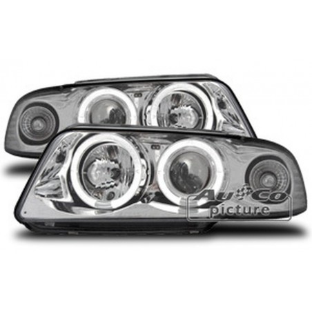 Projecteurs avec 2 Angel Eyes Audi A4 95-98 Projecteurs avec 2 Angel Eyes Audi A4 95-98