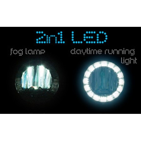 LED Feux diurnes + LED Projecteurs antibrouillard  2 in 1 - Direct