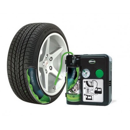 Système de réparation des pneus d'urgence "Slime Safety Repair"