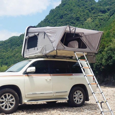 AUCOMOVE MAGIC OYSTER XXL Car Roof Tent White/Grey