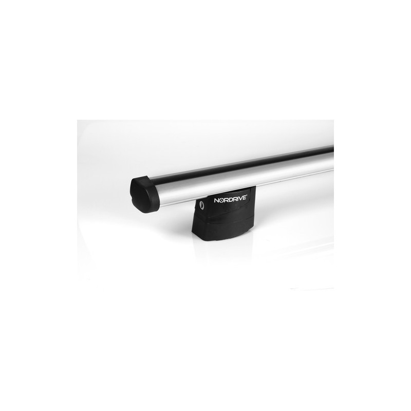 Barres De Toit NORDRIVE N10035 135 Cm Aluminium Gris – Profil Aérodynamique Pour Véhicules Sportifs