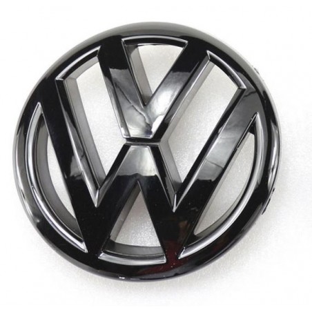 Logo de calandre VW Noir Brillant pour Volkswagen Golf 6, Jetta