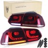 Feux Led rouge fumé à clignotants dynamique pour VW Golf 6 Feux Led rouge fumé à clignotants dynamique pour VW Golf 6