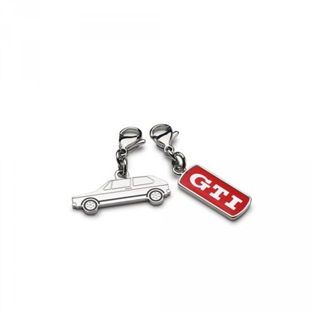 Ensemble de cintre de bijoux VW GTI original de 2 accessoires de 3 lettres à lettres GTI