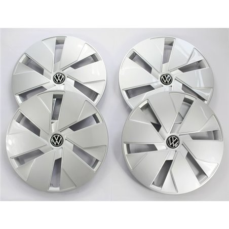 Enjoliveurs de roue en acier de 18 pouces pour VW ID.3, couleur argent.
