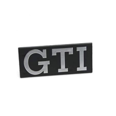 Emblème avant d'origine VW Golf 1 GTI pour grille de radiateur, logo noir chromé 171853679GX2.