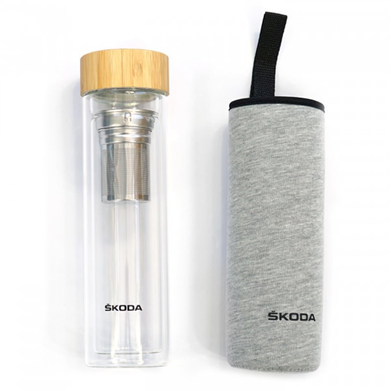 Skoda - Bouteille d'eau en verre 0,5l