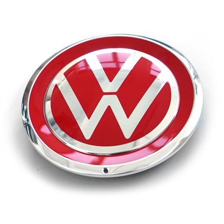Enjoliveur de roue VW up! Capuchon de roue Couvercle de jante Couverture de moyeu Capuchon rouge tornade/chrome.