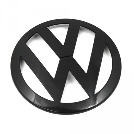 VW T5 Transporter original Emblème VW à l'avant de la grille de radiateur, logo noir.