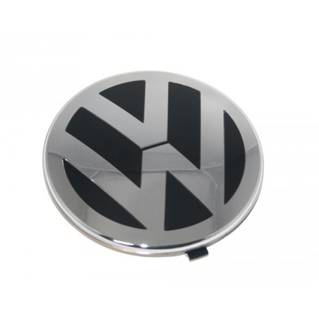 Emblème VW d'origine pour VW Passat 3C / CC Phaeton Touareg 7L, grille de radiateur noir/brillant chromé.