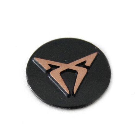 Emblème CUPRA pour clé de voiture, clé de contact, plaque de télécommande noir/cuivre.