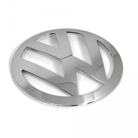 Emblème d'origine VW à l'avant de la calandre, logo de la grille en chrome brillant 7E0853601G2ZZ.