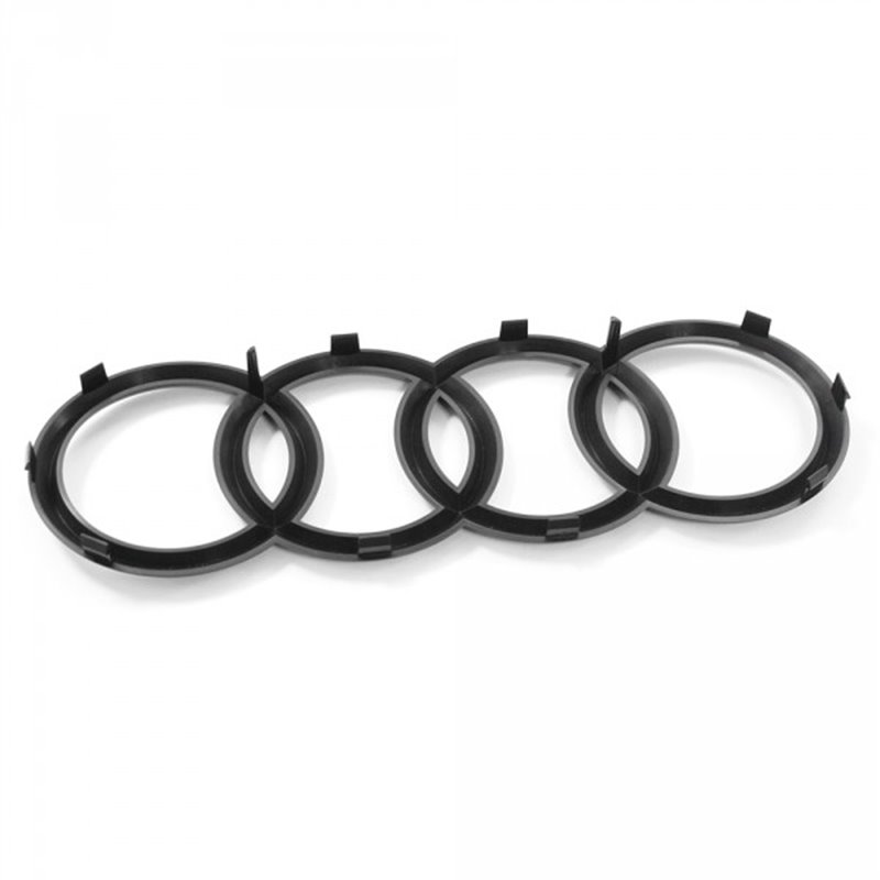 Original Audi Zeichen Kühlergrill Ringe Black Edition Emblem Blackline Logo  schwarz