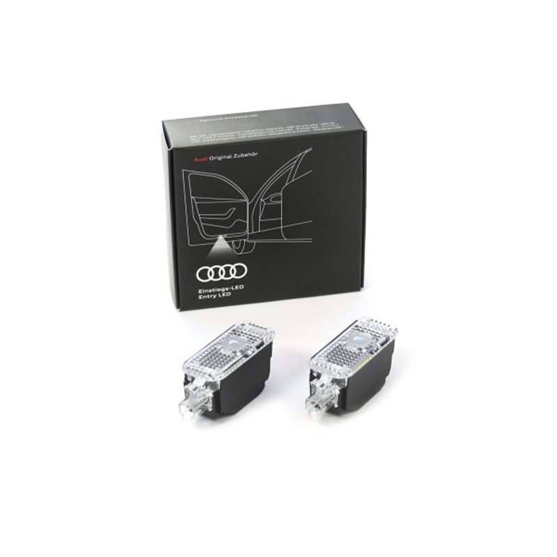 Original Audi Echse Ringe LED Einstiegsbeleuchtung Tür Logo Adapter VIELE  AUDI 