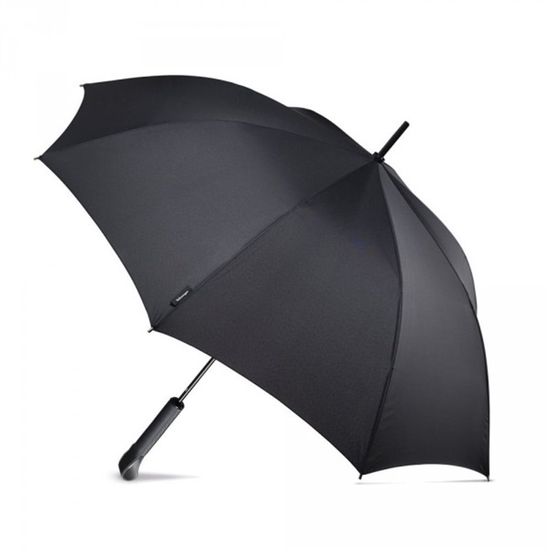Parapluie original VW noir avec poignée en cuir Nouveau !