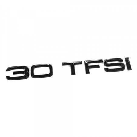 Lettrage d'origine Audi 30 TFSI noir Emblème de hayon Tuning Exclusive Black Edition