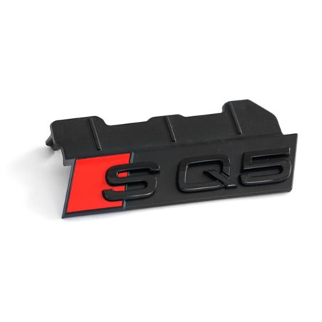 Inscription Audi SQ5 d'origine Clip noir Plaque de grille de radiateur Emblème Black Edition 80A071805
