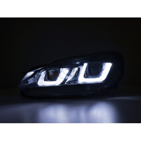 Phare Daylight LED feux de jour VW Golf 6 08-12 noir