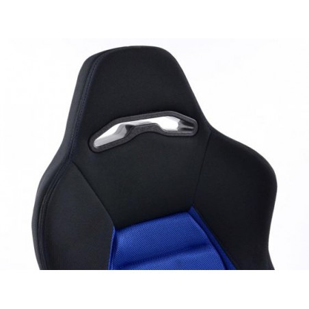 Sièges sport FK demi-sièges baquets Set Edition 3 tissu bleu / noir