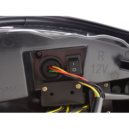 Feux arrière LED Lightbar Porsche Boxster type 987 04-09 rouge / fumé