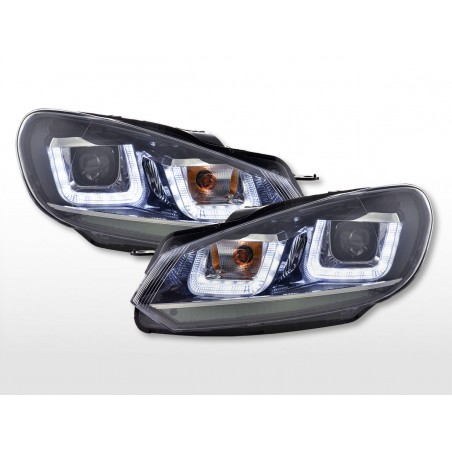 Phare Daylight LED feux de jour VW Golf 6 08-12 noir