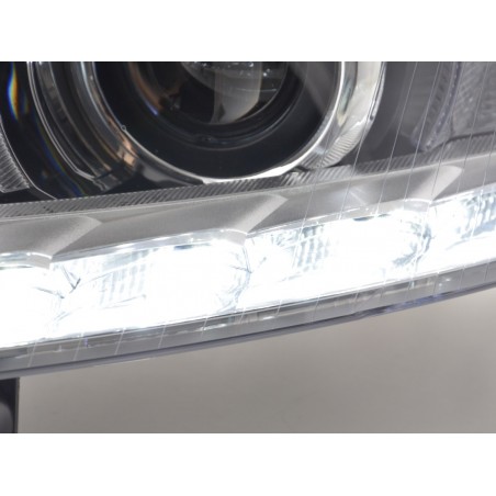 Phares Daylight Xenon avec feux de jour Audi A6 (4F) 04-08 chrome