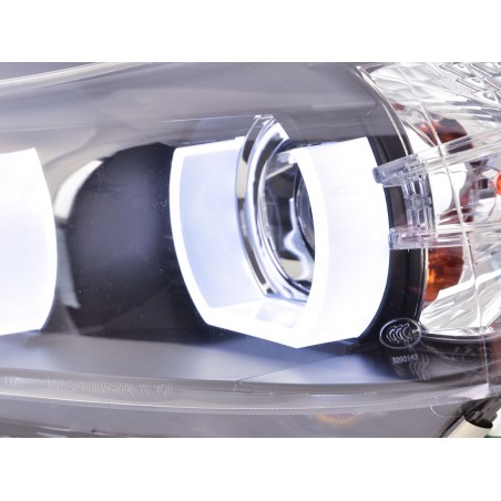 Phare avant Xenon Daylight LED DRL look BMW Série 3 E90 / E91 05-08 noir