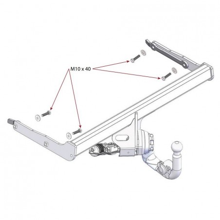 WESTFALIA Towbar Kit retractable for AUDI A4 SEDAN (B9)