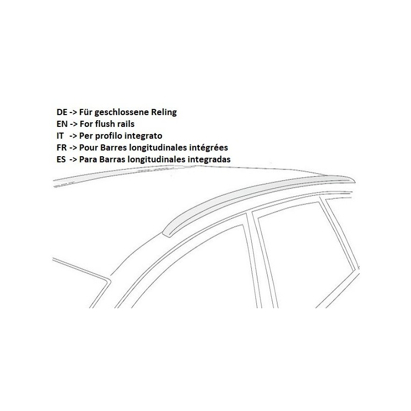 Nordrive spoiler voor stalen stang - 110cm