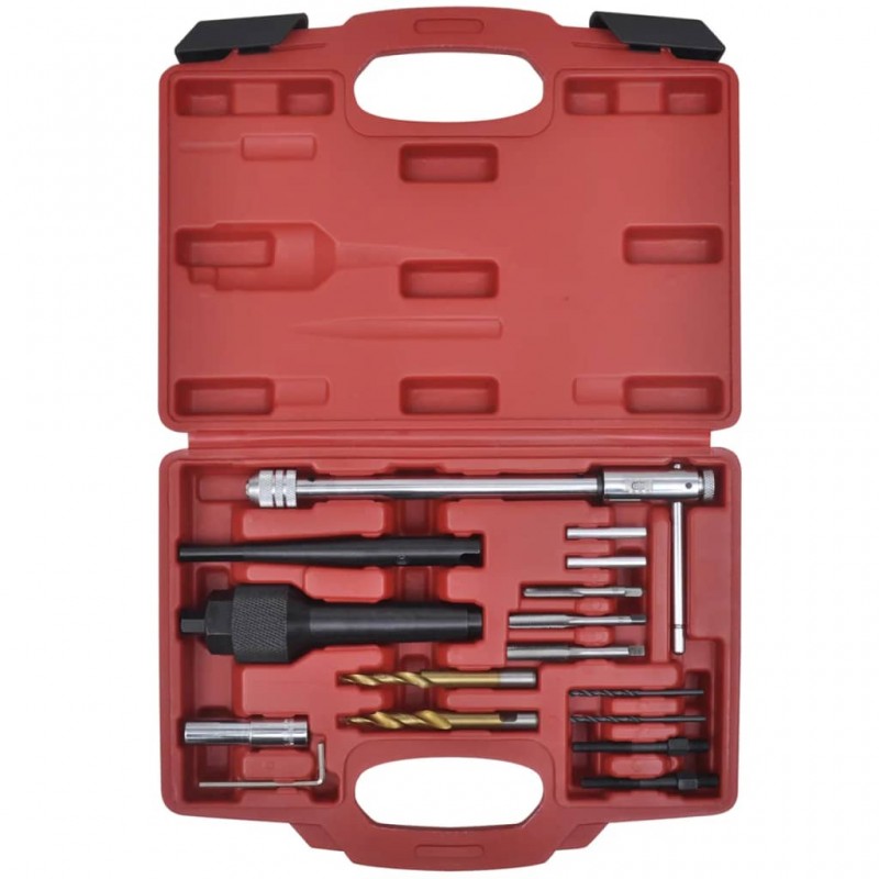 Zoomtools Kit De Retrait Bougie Préchauffage Endommagée - 16 Pièces Pour 8mm Et 10mm | Avec Étui De Transport