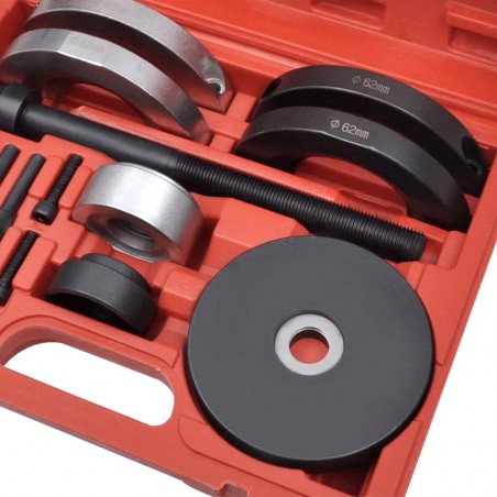 vidaXL Kit d'outils de roulement de moyeu de roue 16 pcs 62 mm VAG