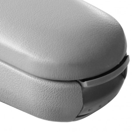 1145-leather-grey Centre Armrest Skoda Octavia with Storage Compartment Faux Leather Grey [pro.tec]