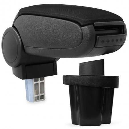 BHYAC0620-N Centre Armrest Hyundai Accent from 2006 with Storage Compartment Textile Black [pro.tec]