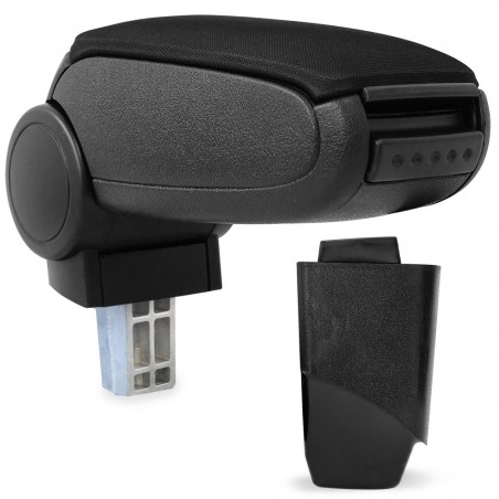 SL51/LP-2627-textile-black Centre Armrest Peugeot 206 CC with Storage Compartment Textile Black [pro.tec]