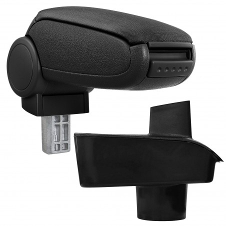 SL53 Centre Armrest Ford Fiesta MK7 from 2009 with Storage Compartment Textile Black [pro.tec]