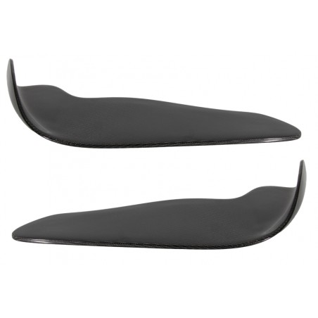 Universal Front Bumper Lip Spoiler Add On Extension Splitters Real Carbon