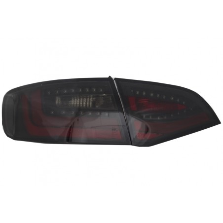 Litec LED Taillights suitable for AUDI A4 B8 Avant (2008-2011) Black/Smoke with Dynamic Sequential Turning Light
