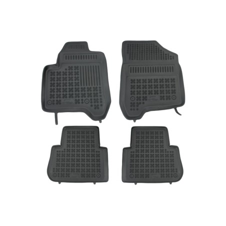 Floor mat Rubber black suitable for Citroen C3 Picasso (2009-2016)