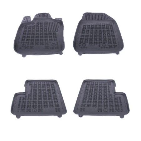 Floor mat Rubber Black suitable for FIAT 500X 2014+