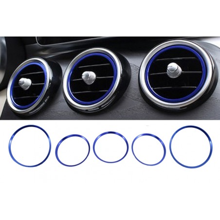 Ring Frame Ventilation Blue suitable for Mercedes A Class W176 B Class W246 CLA Class C117 and GLA Class X156