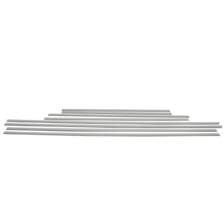 Add On Door Moldings Strips Brushed Aluminum suitable for MERCEDES G-class W463 (1989-2015)