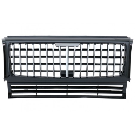 Front Grille suitable for Mercedes G-Class W463 (1990-2014) GT-R Panamericana Vertical Exclusive Design Chrome