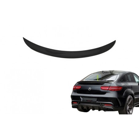 Trunk Boot Spoiler suitable for Mercedes GLE Coupe C292 (2015-2019) Piano Black