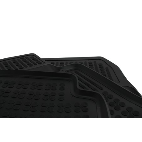 Floor mat Rubber Black suitable for PORSCHE Cayenne II (2011-2016) suitable for VW Touareg II (2010-2018)
